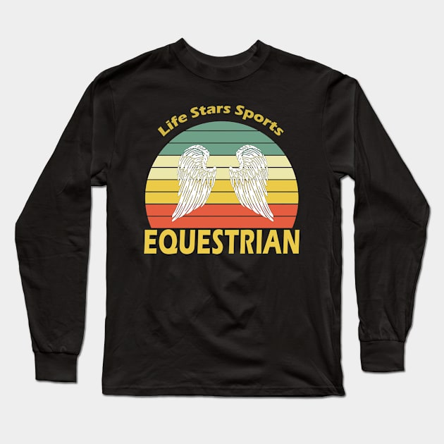 Equestrian Sport Long Sleeve T-Shirt by Hastag Pos